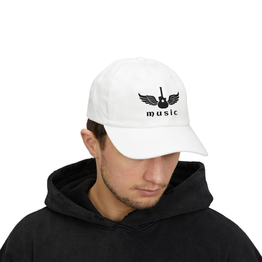 Music Winged Guitar Classic Dad Cap - Perfect Gift for Musicians